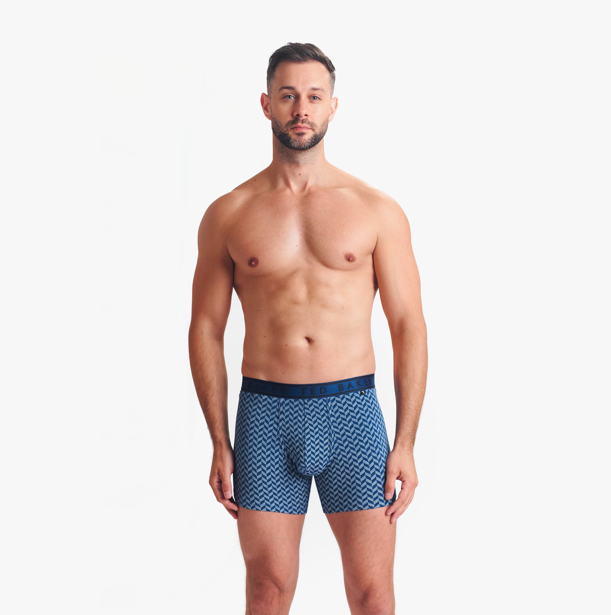 Ted Baker Ted Baker 3-Pack Cotton Boxer Briefs Mens Boxer Briefs Navy/Rovelli Blue/Heather Grey