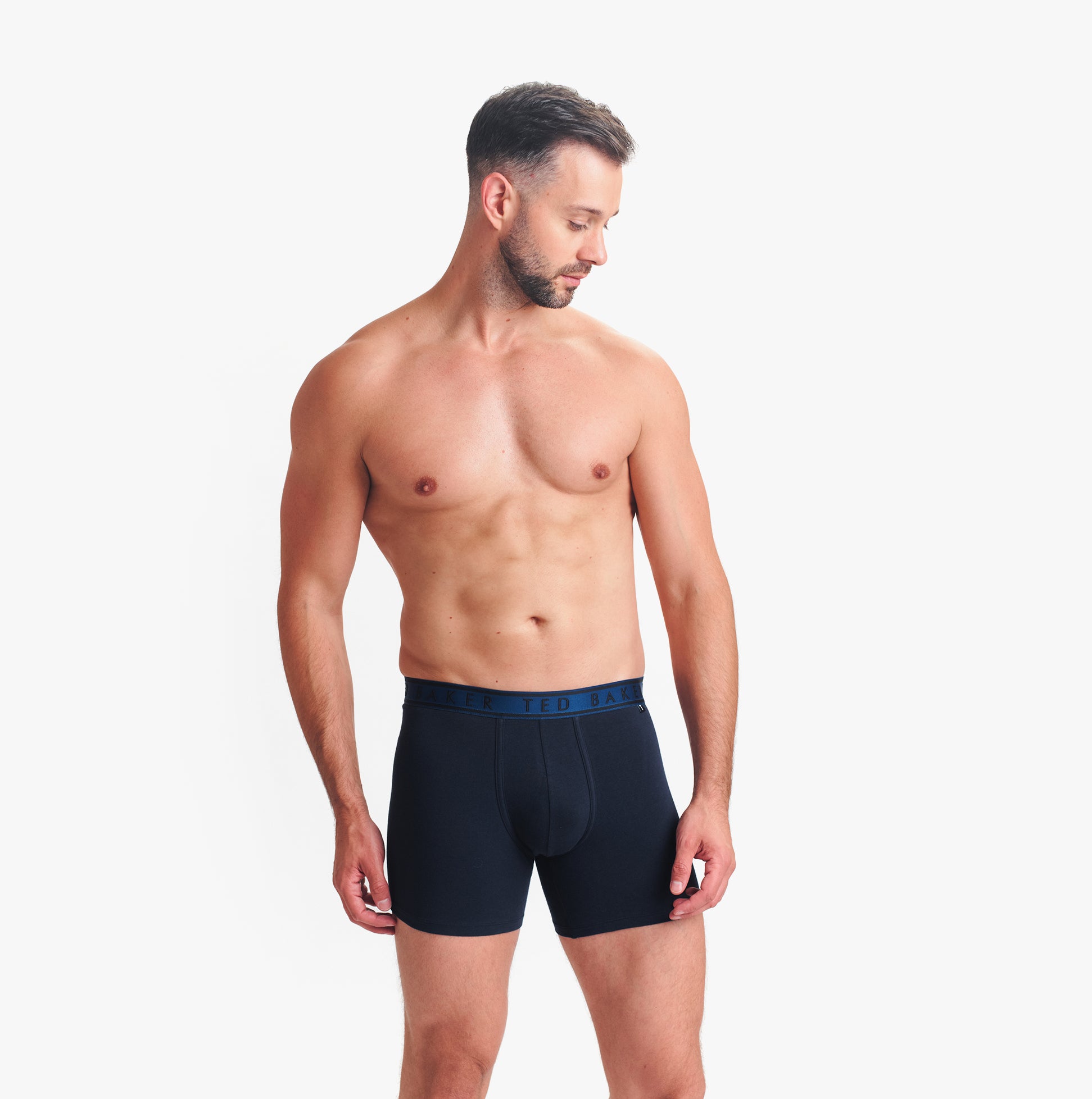 Ted Baker Ted Baker 3-Pack Cotton Boxer Briefs Mens Boxer Briefs Navy/Rovelli Blue/Heather Grey
