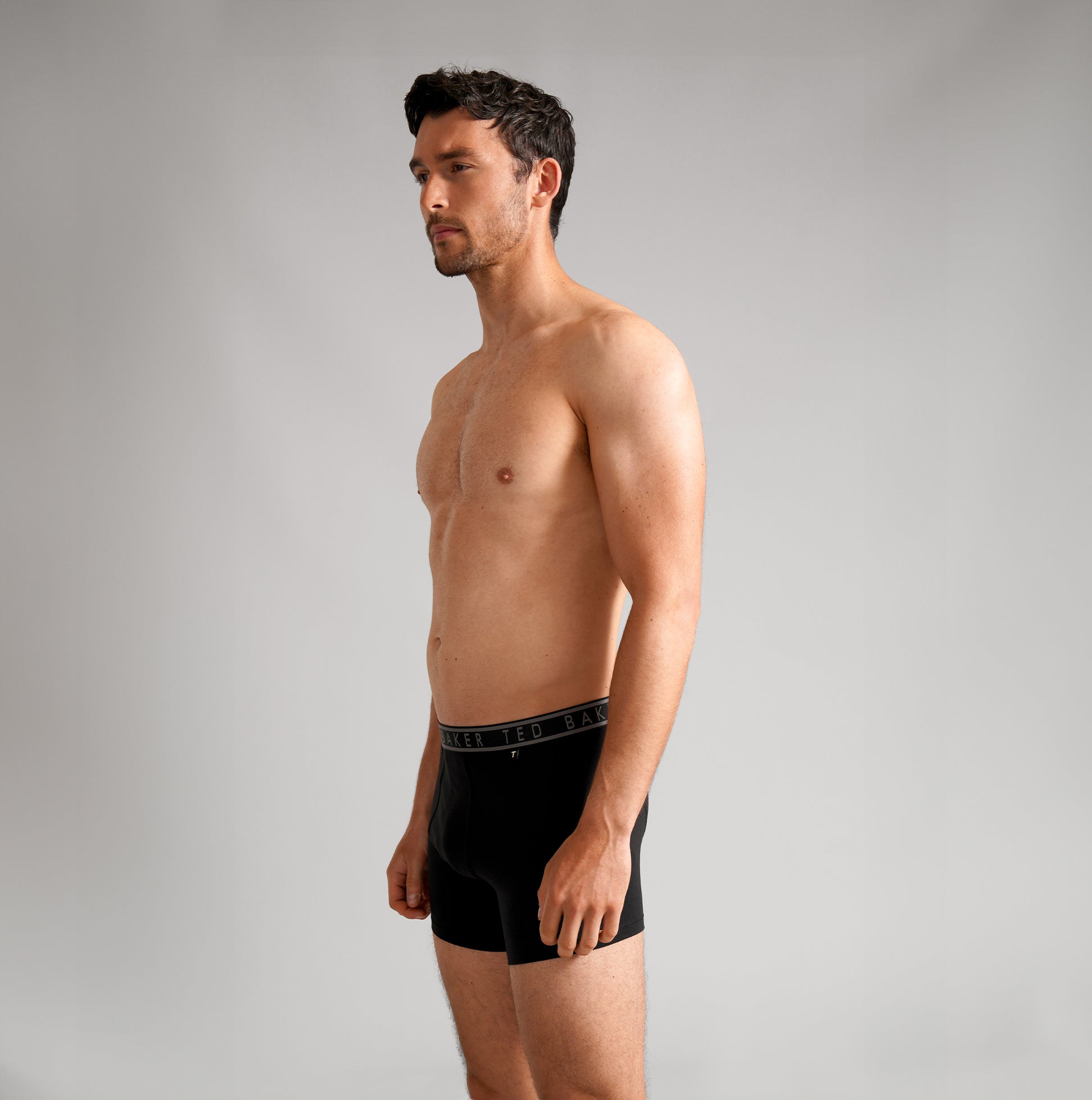 Ted Baker Ted Baker 3-Pack Cotton Boxer Briefs Mens Boxer Briefs Heather Grey/Kinsel Red/Black