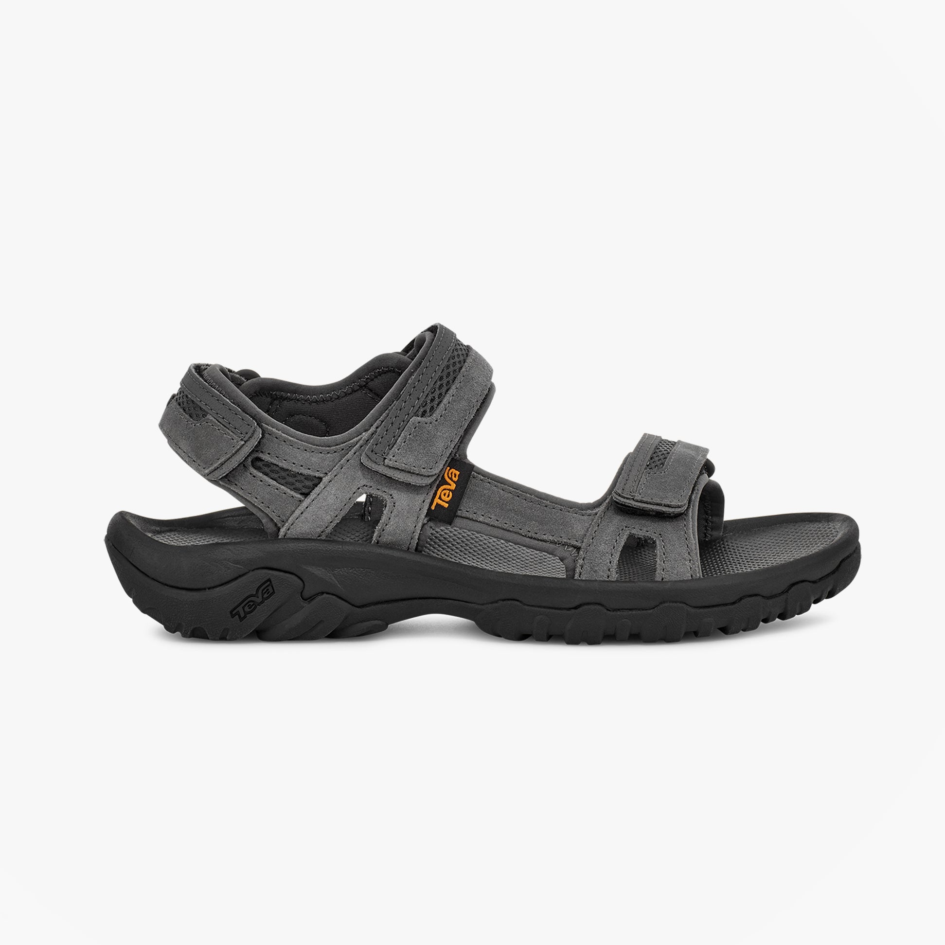 Teva HUDSON Mens Ankle Strap Sandals Dark Gull Grey