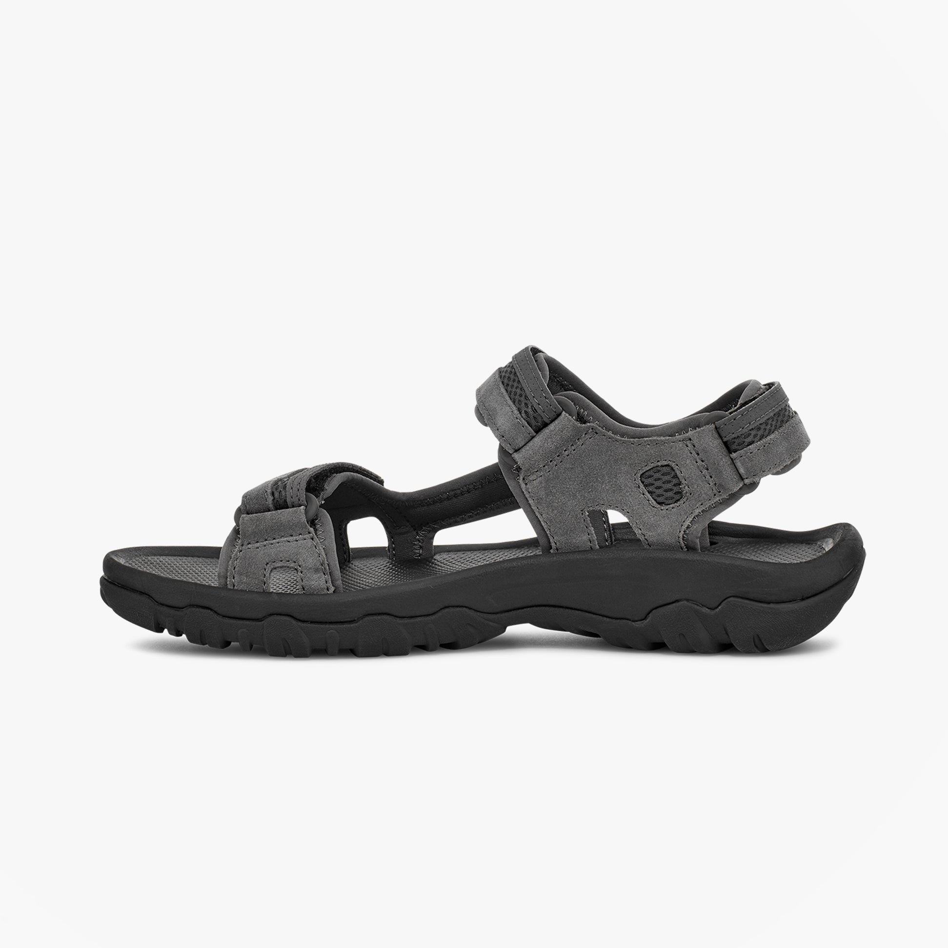 Teva HUDSON Mens Ankle Strap Sandals Dark Gull Grey