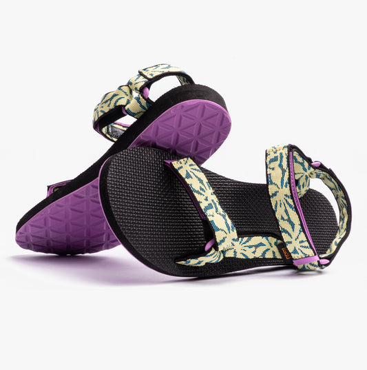 Teva ORIGINAL UNIVERSAL Womens Sandals Beach Floral Wild Lime