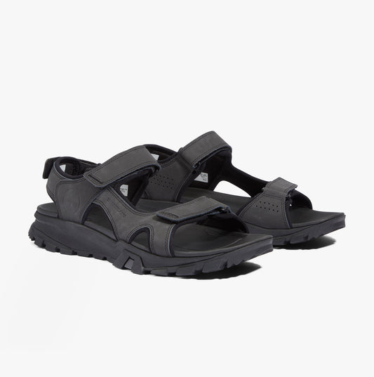 Timberland Lincoln Peak Mens Leather Strap Sandals Black