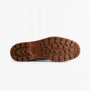 Timberland BRITTON ROAD MID Mens Chelsea Boots Brown Nubuck sole view showcasing rubber traction and durability.
