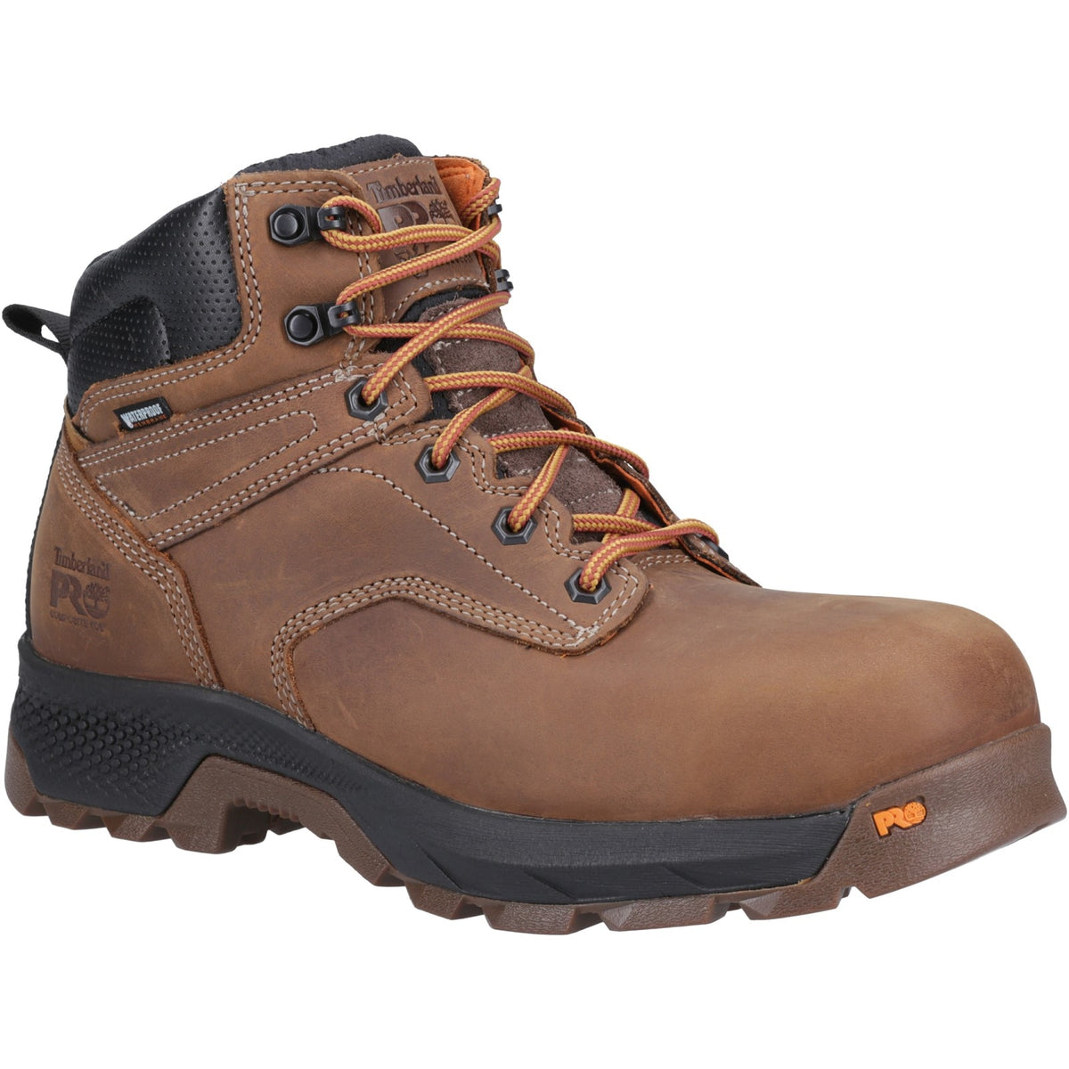 Timberland Pro Titan 6 Inch Mens Composite Toe Safety Boots Brown