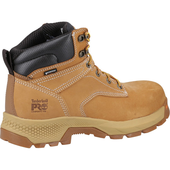 Timberland Pro TITAN Mens Waterproof Comp. Toe Safety Boots Wheat