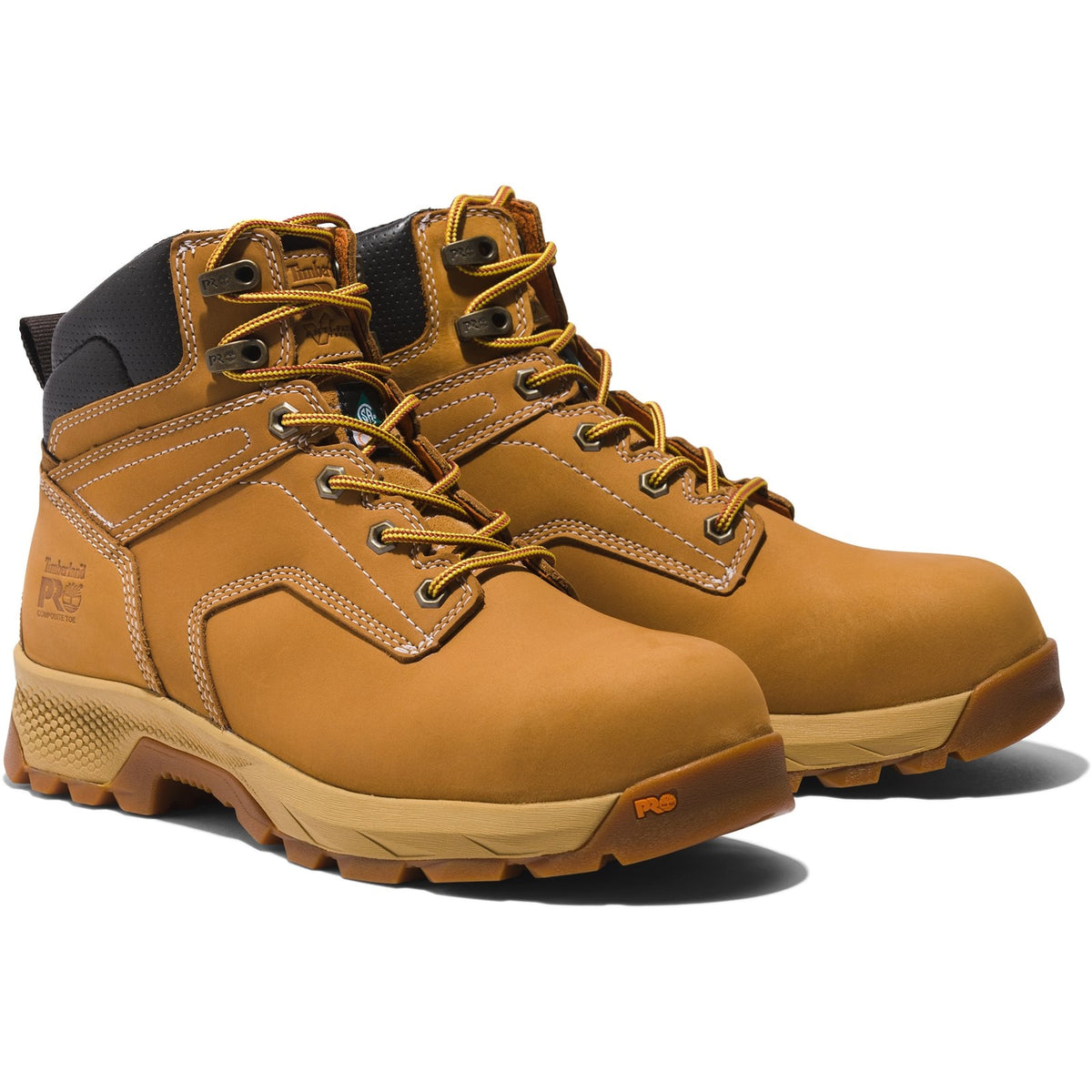 Timberland Pro Titan EV 6 Inch Womens Composite Toe Safety Boots Wheat
