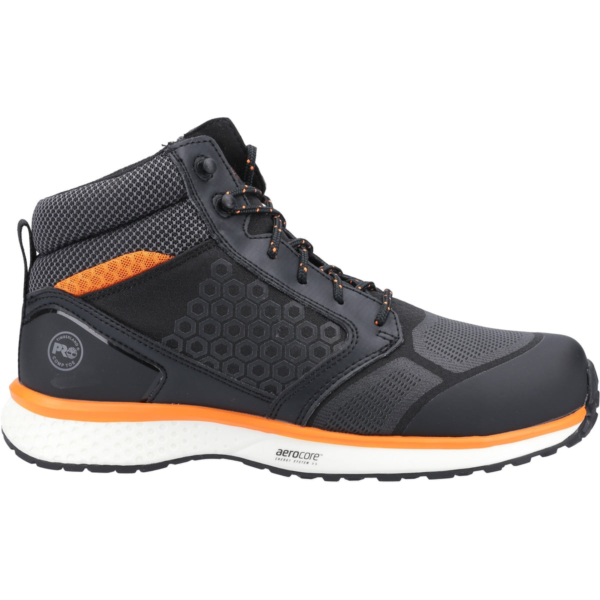 Timberland Pro Reaxion Mens Composite Toe Safety Boots Black/Orange