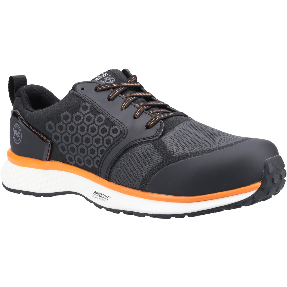 Timberland Pro Reaxion Mens Composite Toe Safety Trainers Black/Orange
