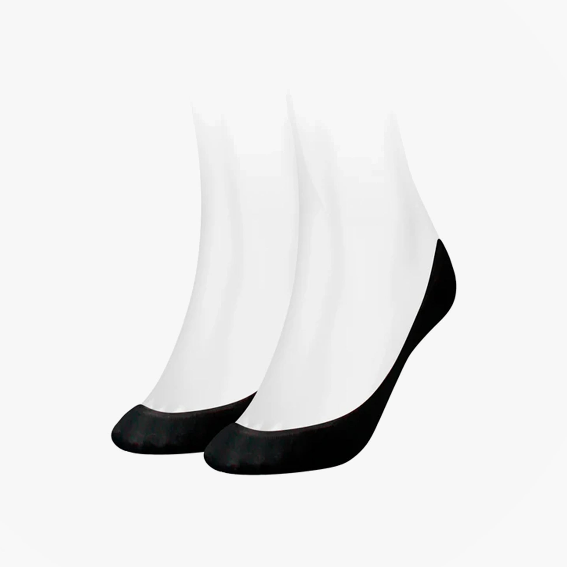 Tommy Hilfiger 2 Pack Womens Ballerina  Socks Black