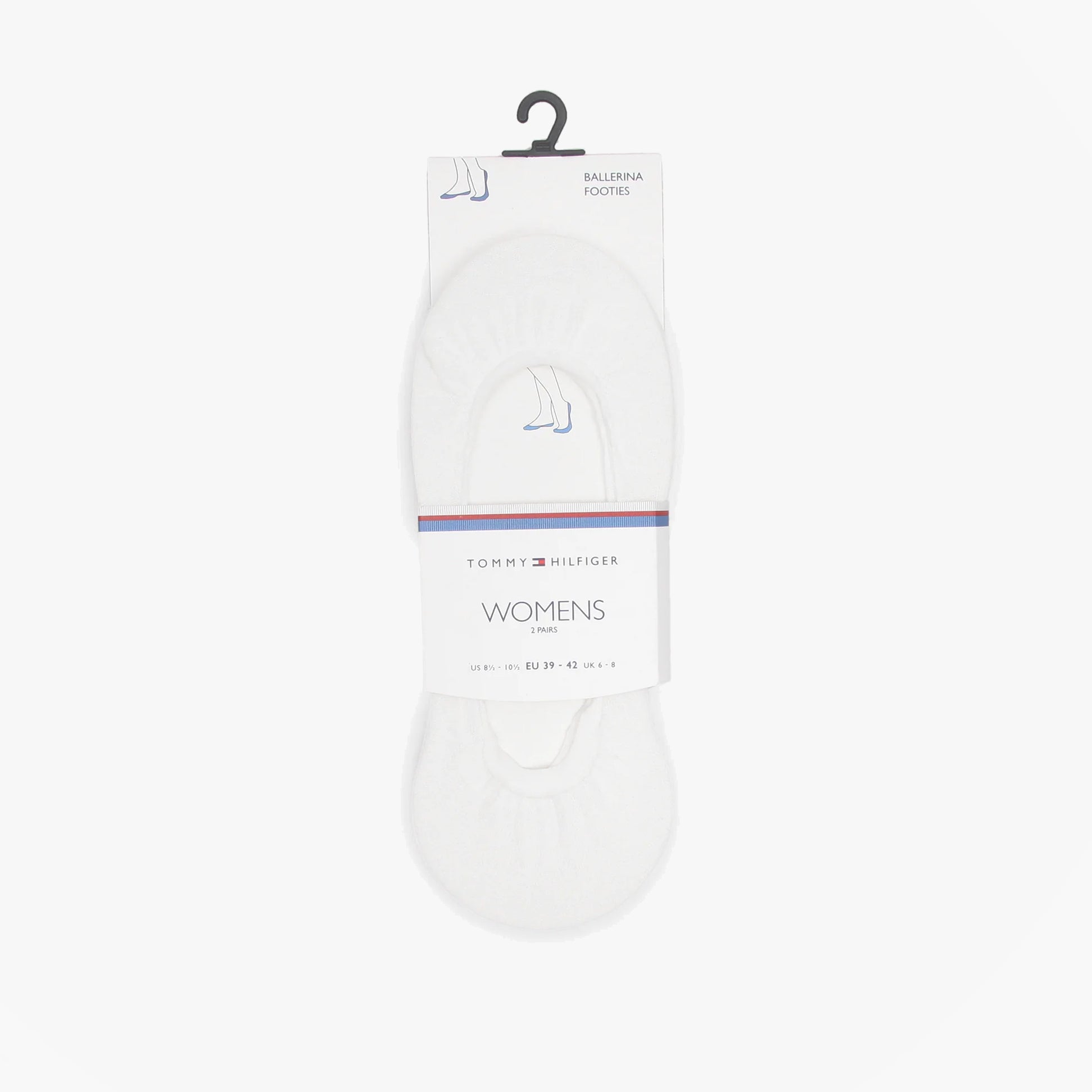 Tommy Hilfiger 2 Pack Womens Ballerina  Socks White