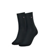 Tommy Hilfiger 2 Pack Womens Crew Socks Navy