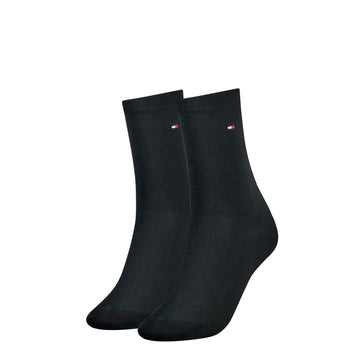 Tommy Hilfiger 2 Pack Womens Crew Socks Navy