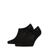 Tommy Hilfiger 2 Pack Mens Invisible Socks Black