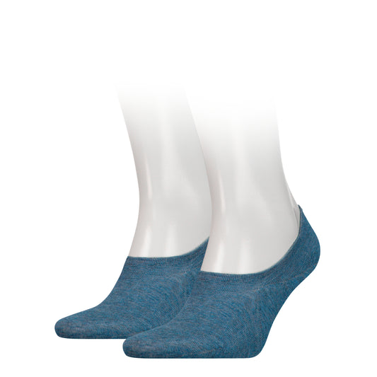 Tommy Hilfiger 2 Pack Mens Invisible Socks Blue