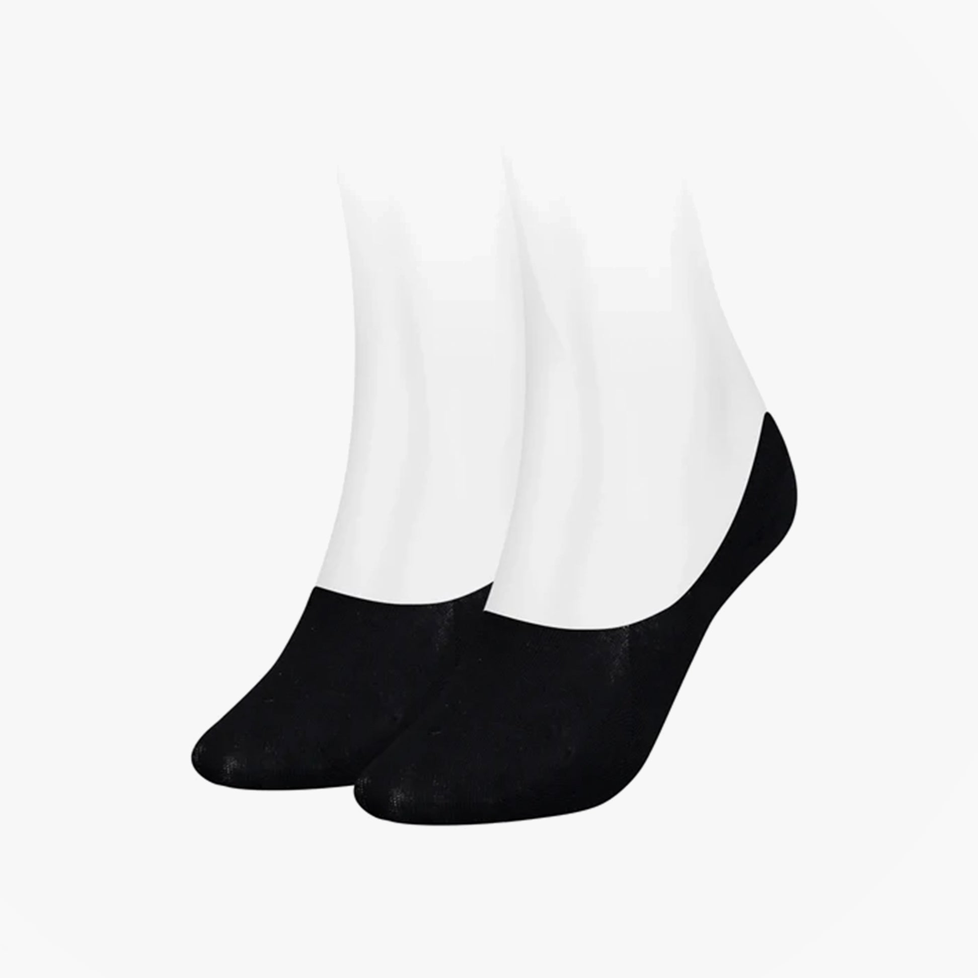 Tommy Hilfiger 2 Pack Womens Invisible Socks Black