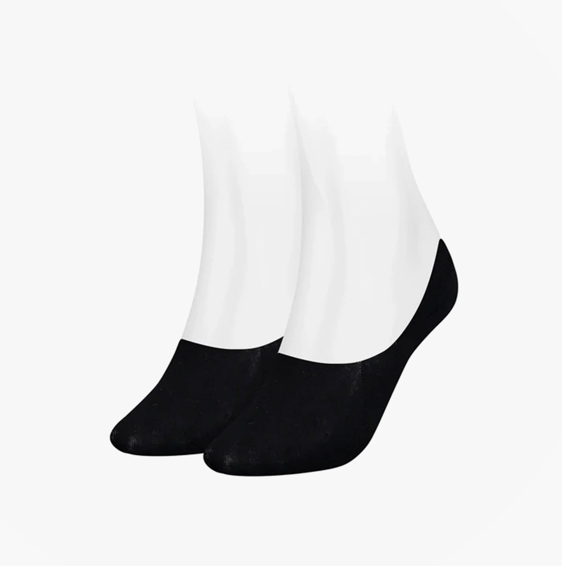Tommy Hilfiger 2 Pack Womens Invisible Socks Black