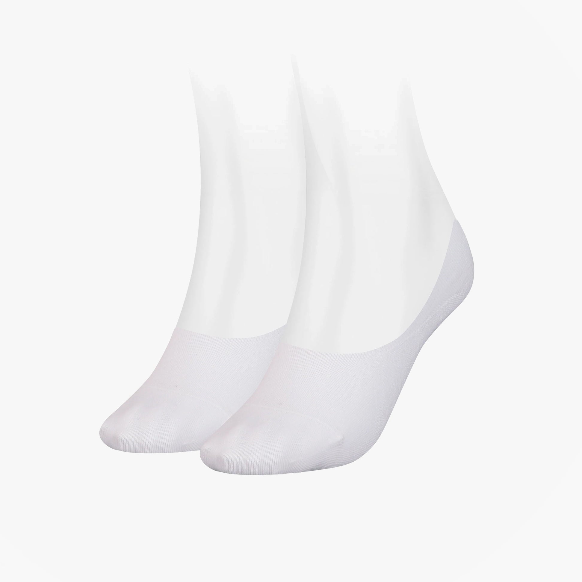 Tommy Hilfiger 2 Pack Womens Invisible Socks White