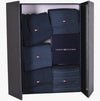 Tommy Hilfiger 5 Pack Giftboxed Classic Mens Crew Socks Navy