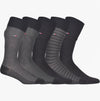Tommy Hilfiger 5 Pack Giftboxed Classic Mens Crew Socks Black