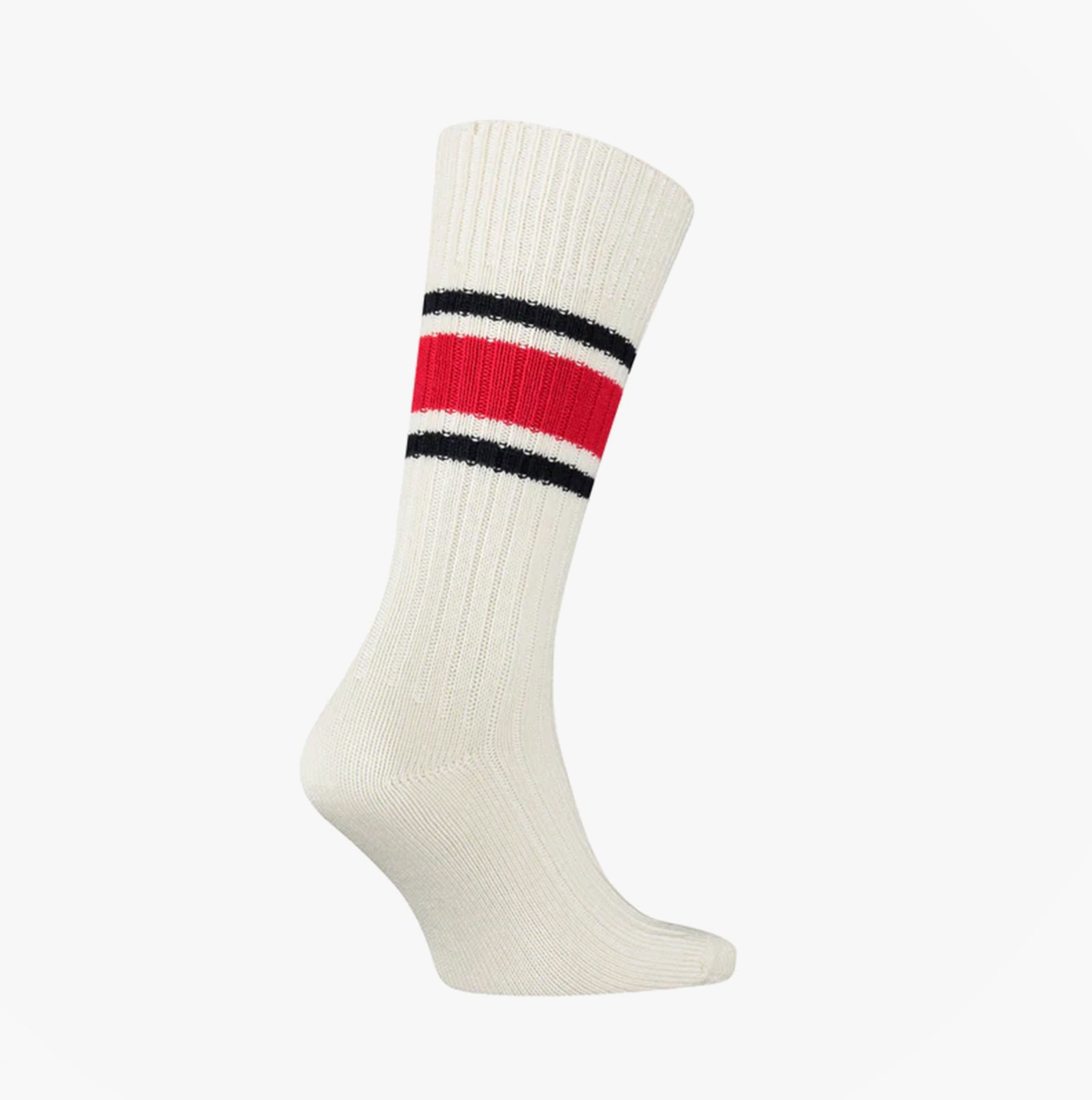 Tommy Hilfiger Ribbed Wool Mens Premium Trainer Socks White