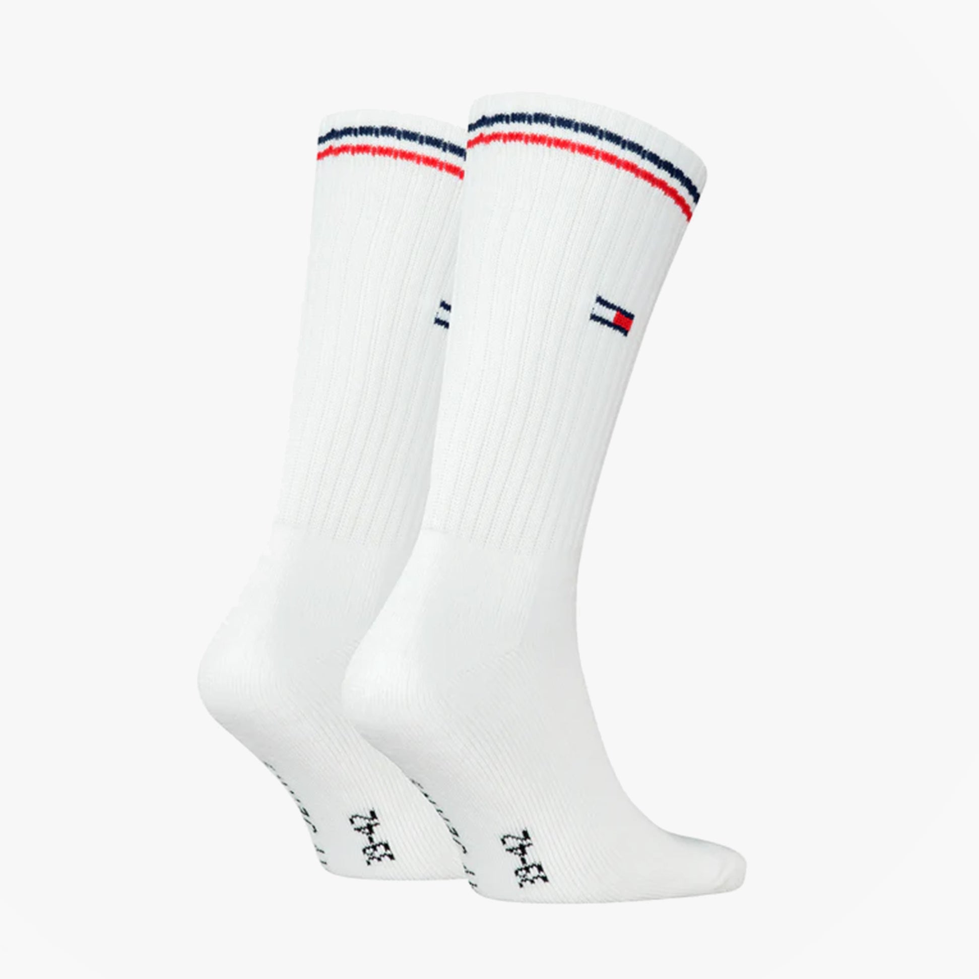 Tommy Hilfiger 2 Pack Trainer Mens Crew Socks White