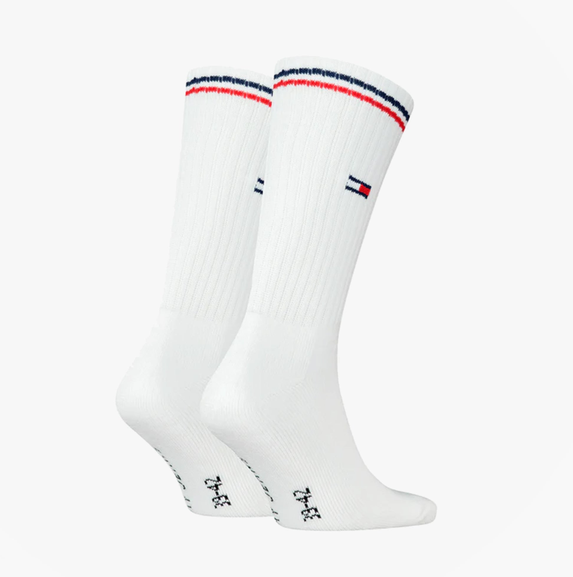 Tommy Hilfiger 2 Pack Trainer Mens Crew Socks White