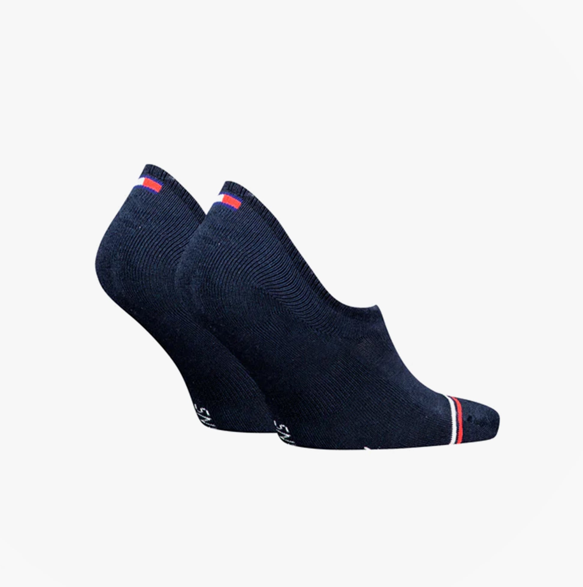 Tommy Hilfiger 2 Pack Trainer Mens Invisible Socks Navy