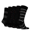 Tommy Hilfiger 5 Pack Giftboxed Classic Mens Crew Socks Black