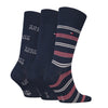 Tommy Hilfiger 3 Pack Giftboxed Classic Mens Crew Socks Navy