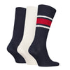 Tommy Hilfiger 3 Pack Giftboxed Classic Mens Crew Socks Navy