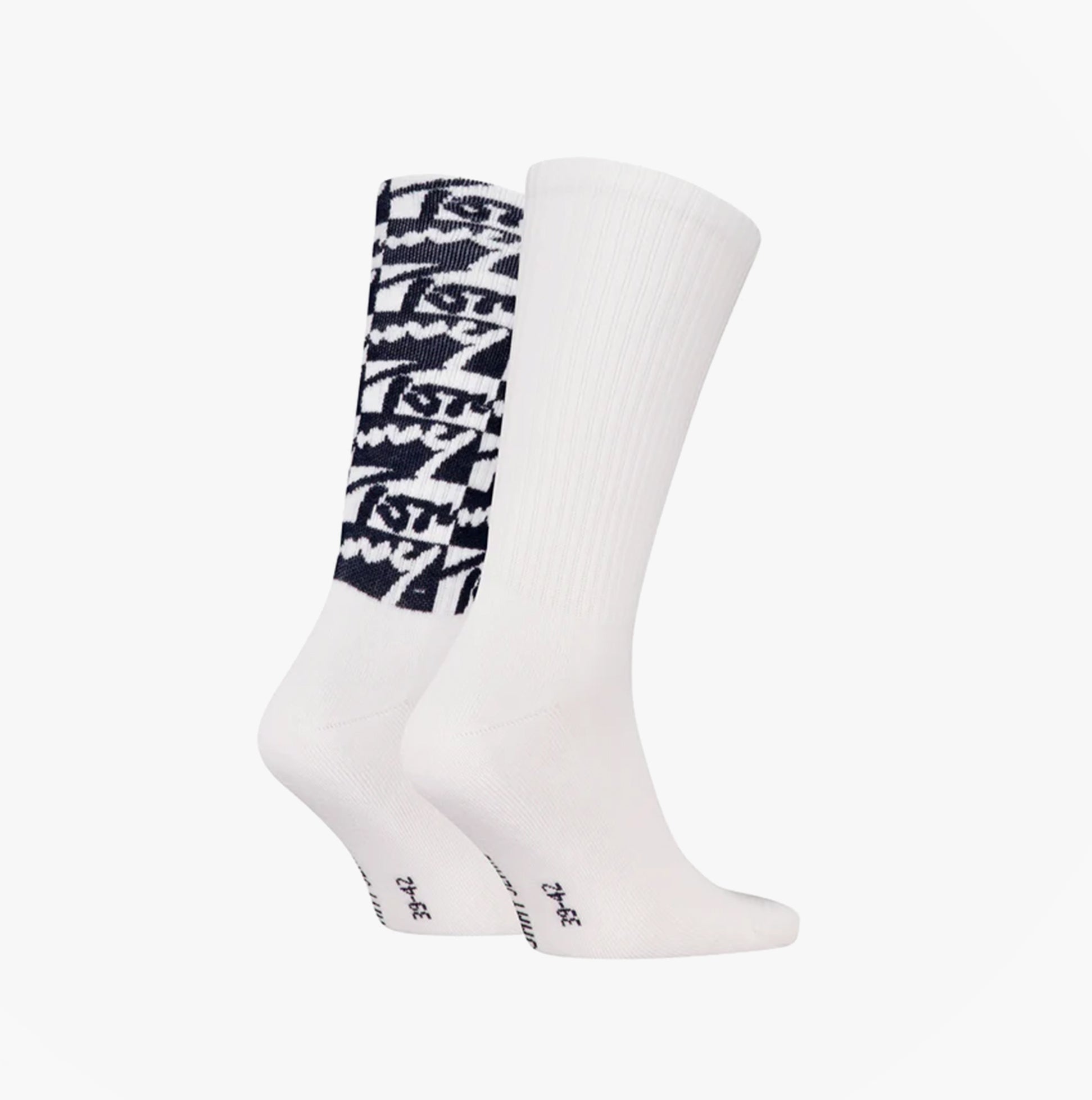 Tommy Hilfiger 2 Pack Trainer Graffiti Mens Crew Socks White