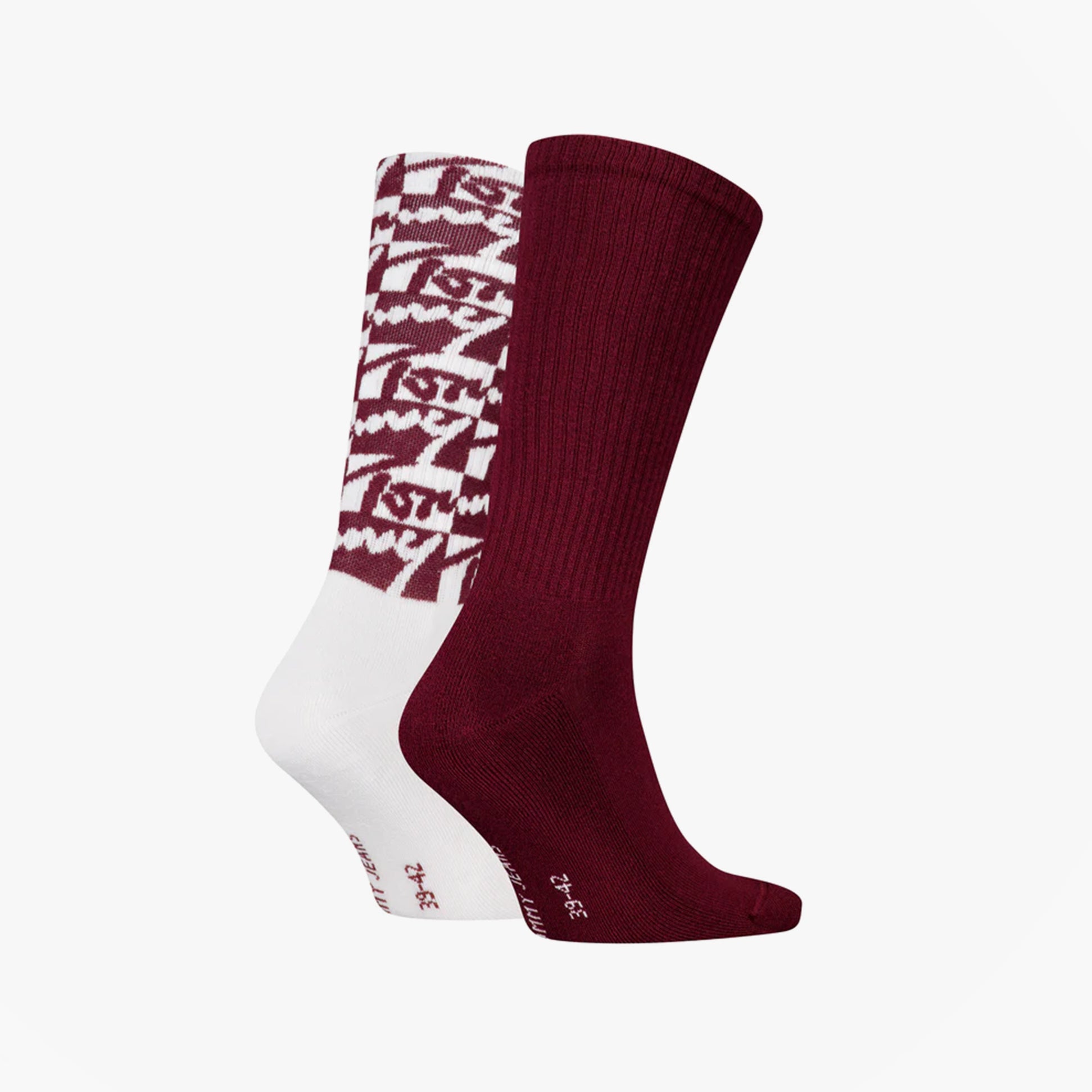 Tommy Hilfiger 2 Pack Trainer Graffiti Mens Crew Socks Red