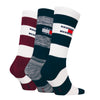 Tommy Hilfiger 3 Pack Trainer Stripe Mens Crew Socks Multi