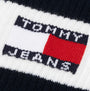 Tommy Hilfiger 3 Pack Trainer Stripe Mens Crew Socks Multi detail view of logo on sock