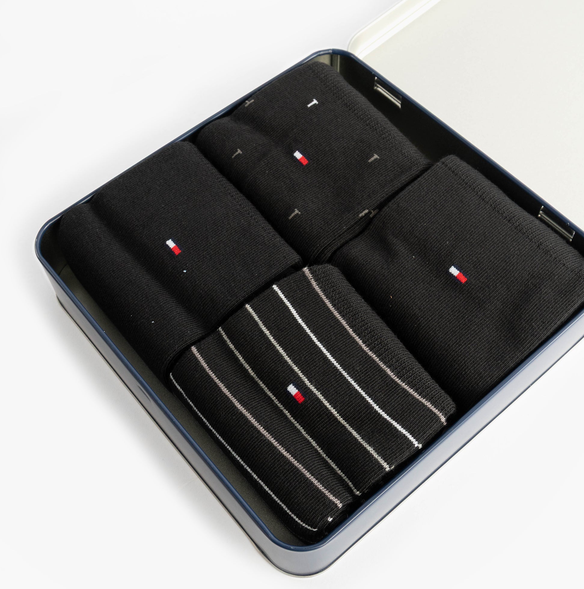 Tommy Hilfiger 4 Pack Giftbox Mens Socks Black