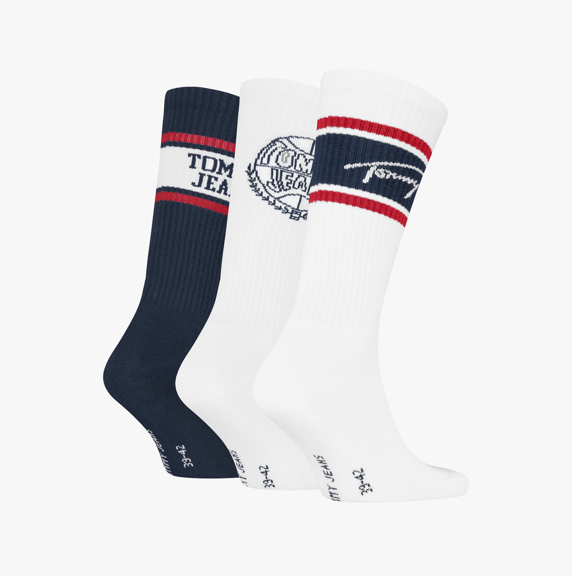 Tommy Hilfiger 3 Pack College Giftbox Mens Socks White