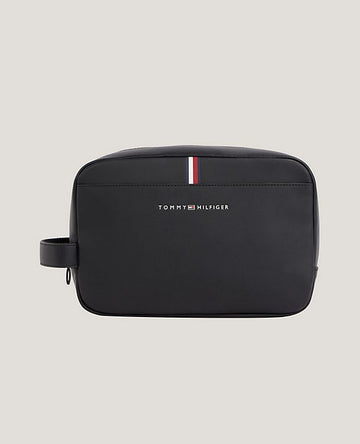 ESSENTIAL PIQUE Mens Wash Bag Black