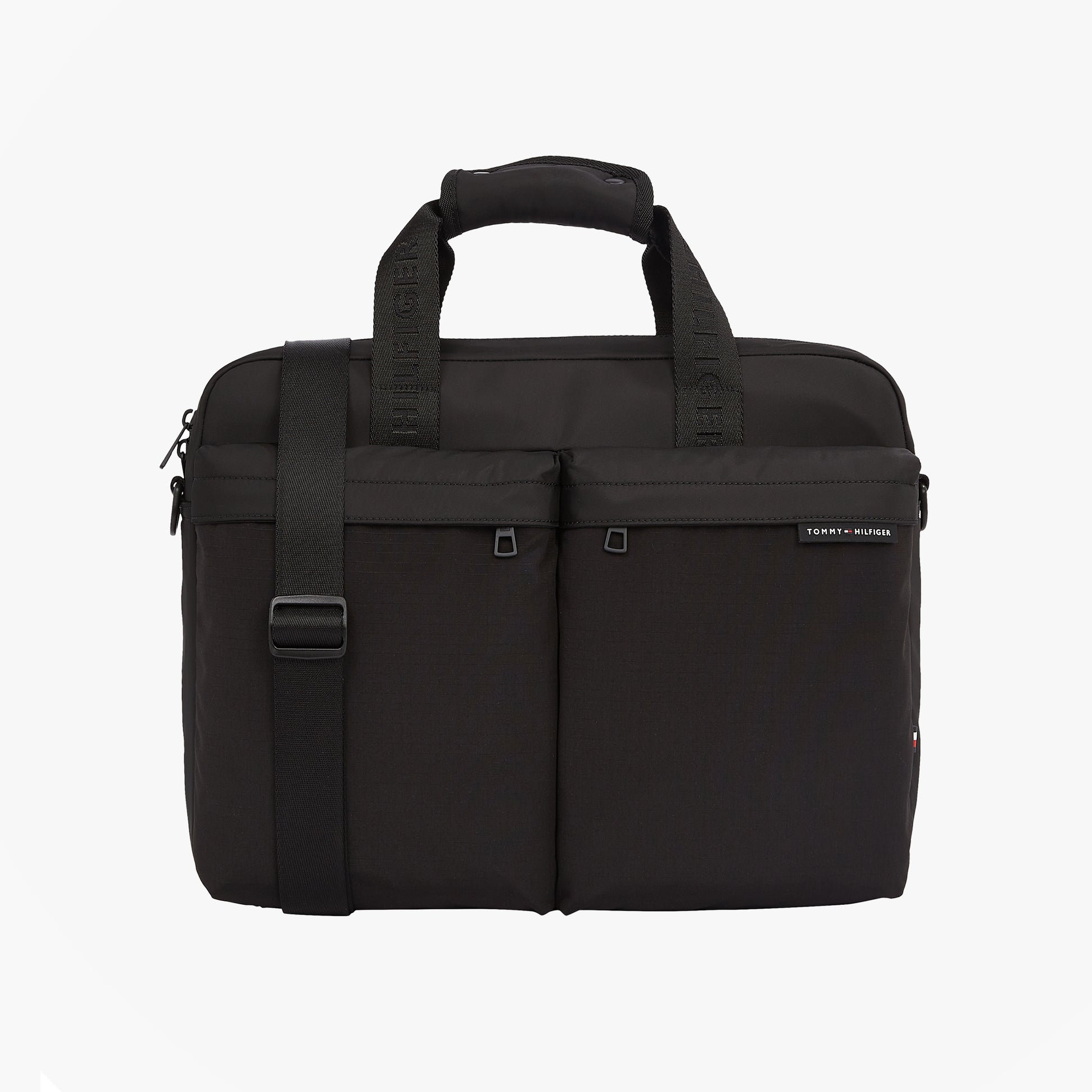 Tommy Hilfiger Rubberised Logo Laptop Bag