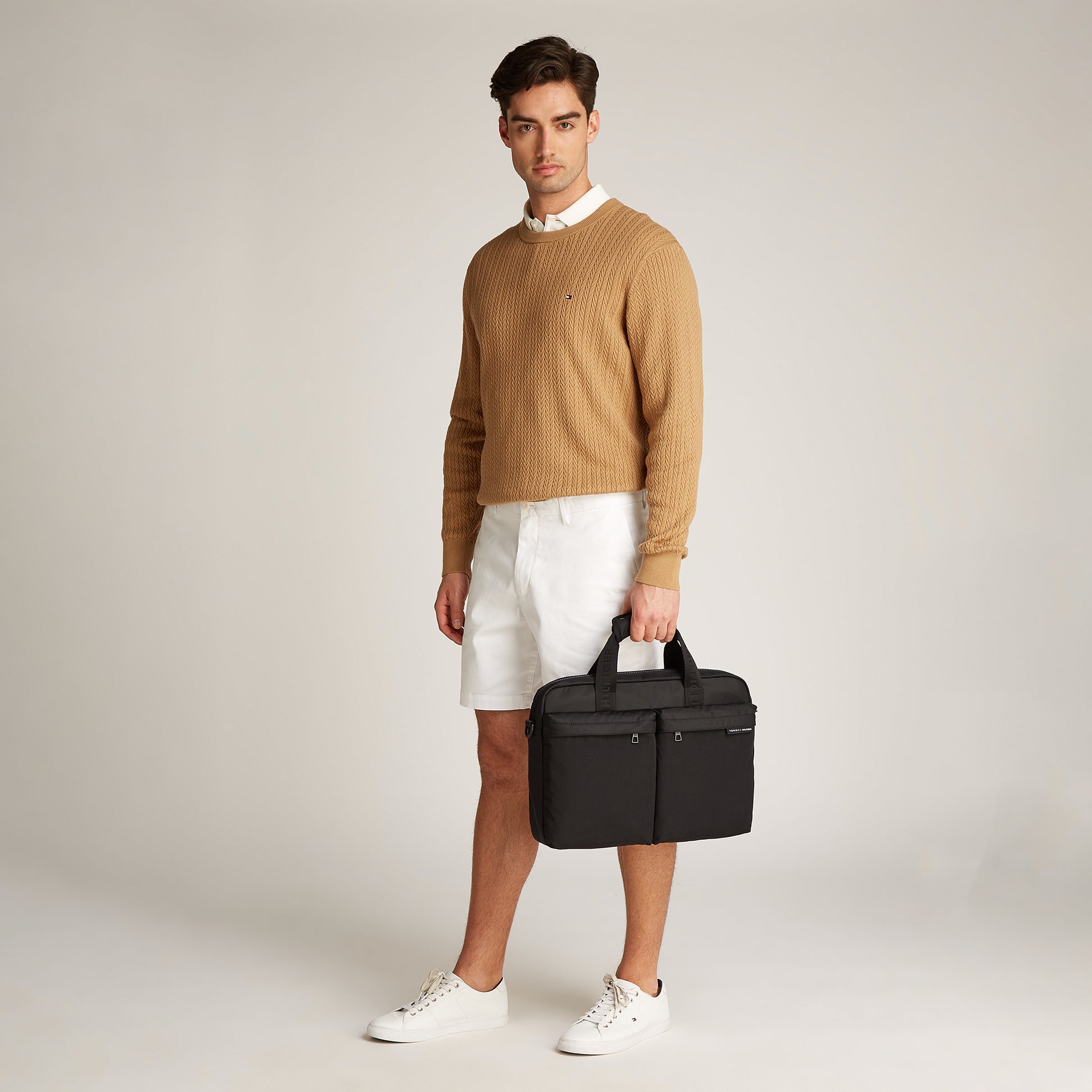 Tommy Hilfiger Rubberised Logo Laptop Bag