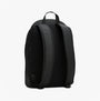 Tommy Hilfiger REPREVE Metal Logo Backpack Black back view showcasing padded straps and mesh detail