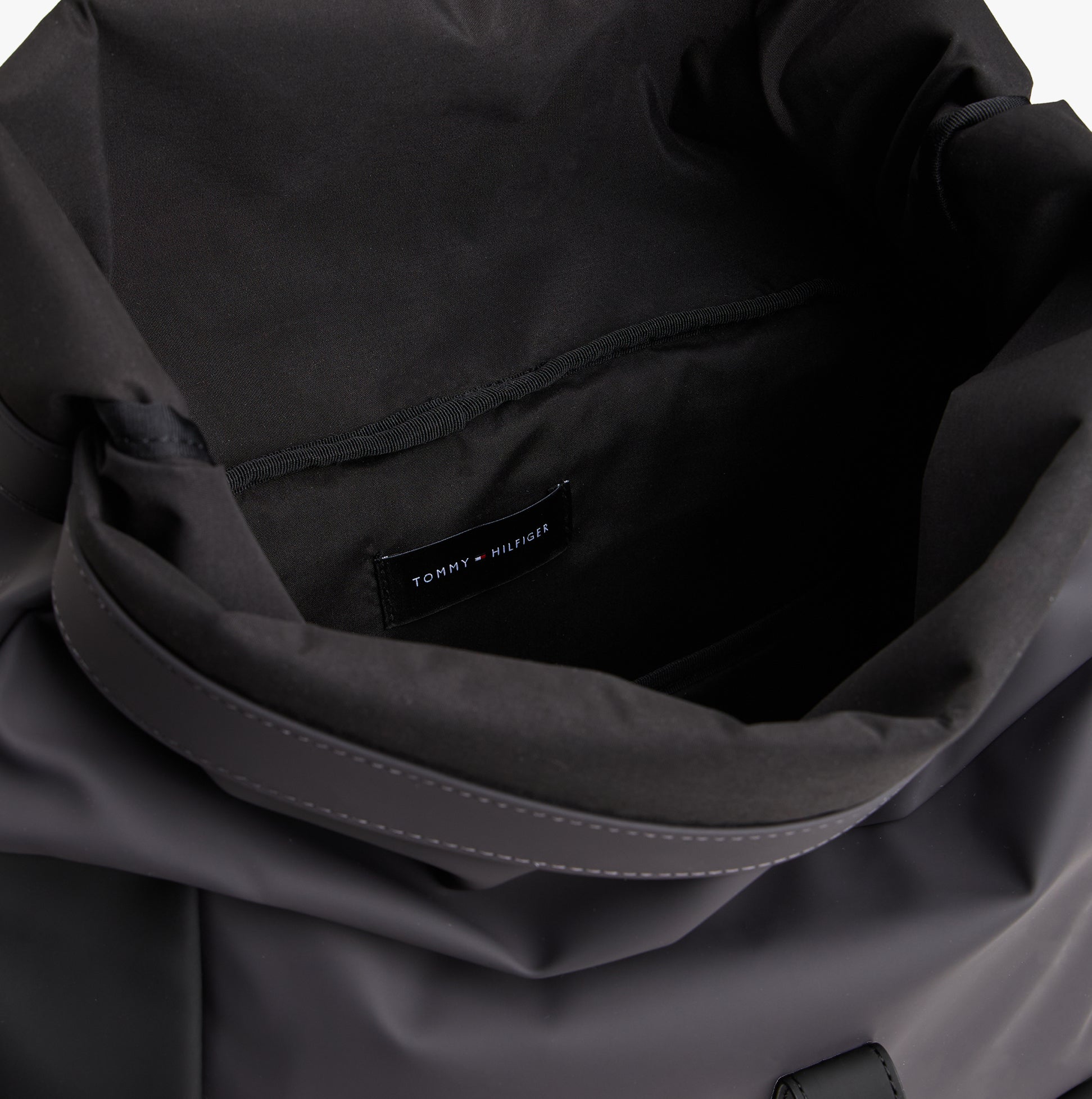 Tommy Hilfiger Mens Roll Top Backpack Charcoal Gray