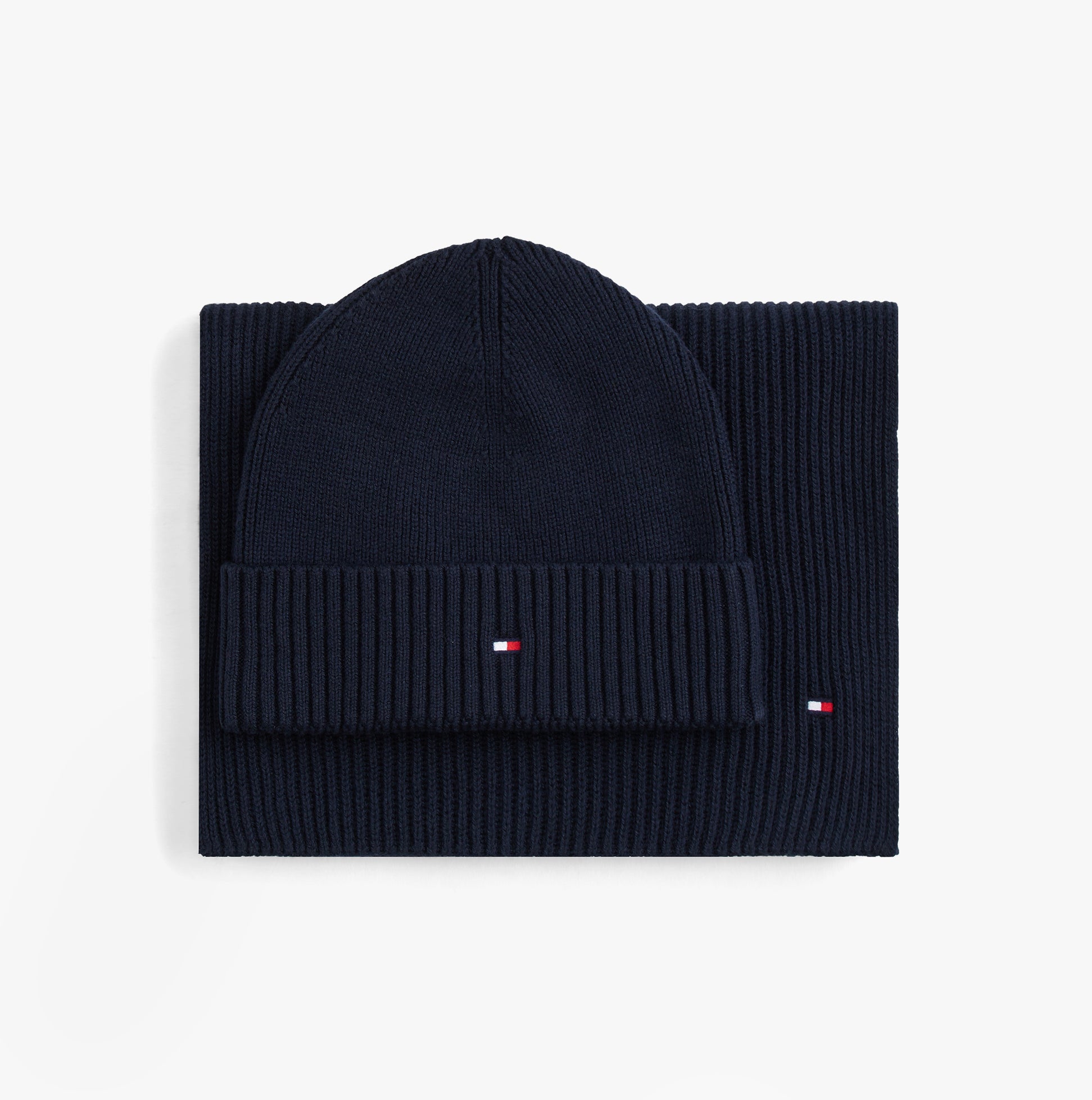 Tommy Hilfiger AM0AM13807 TH FLAG BEANIE & SCA Mens Beanie Space Bluee