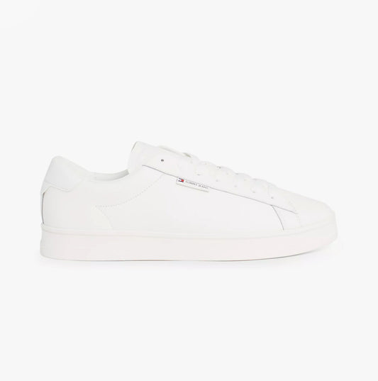 Tommy Hilfiger TJM LEATHER LOW CUPS Mens Trainers Ecru
