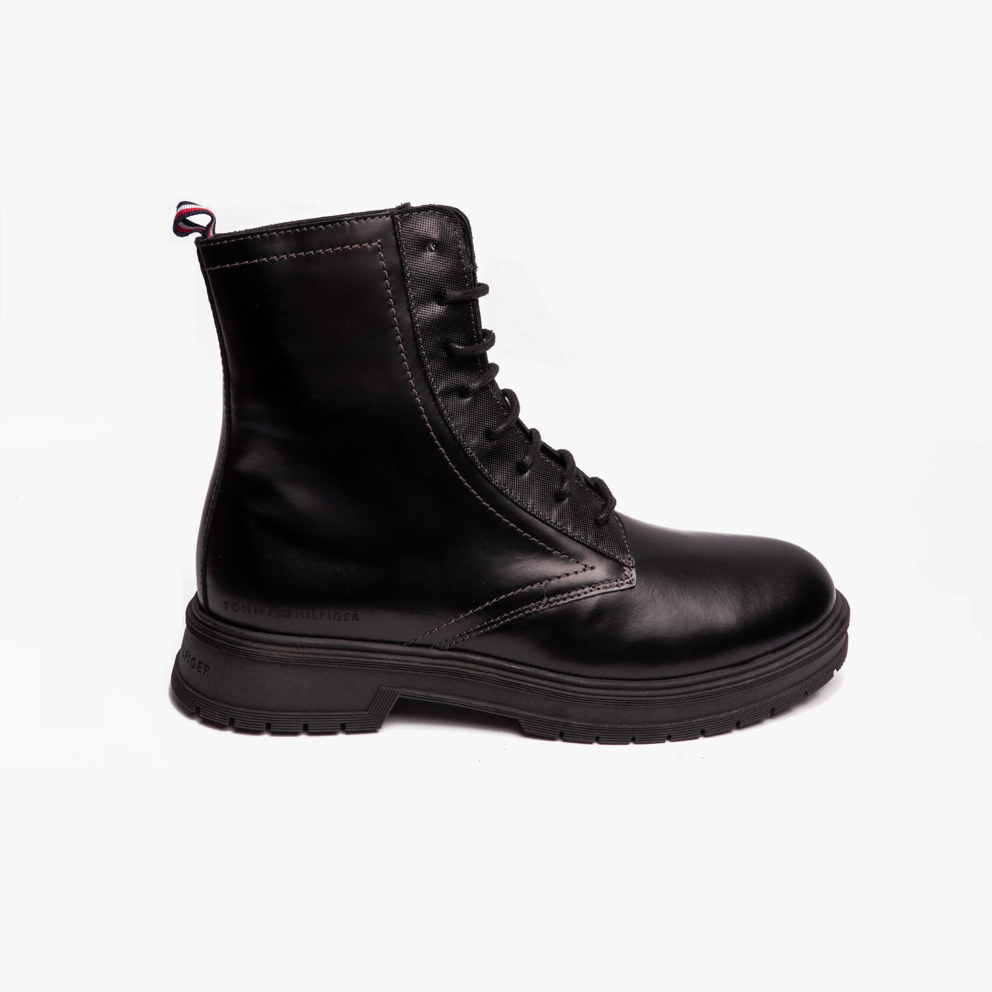 Tommy Hilfiger HILFIGER ABRASIVATO Mens Boots Black