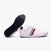 Tommy Hilfiger CORE LO RUNNER PU LTH Mens Trainers White/Rwb