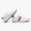 Tommy Hilfiger CORE LO RUNNER PU LTH Mens Trainers White/Rwb