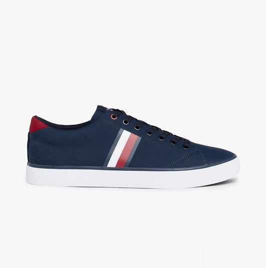 Tommy Hilfiger HI LOW STRIP Mens Trainers Desert Sky