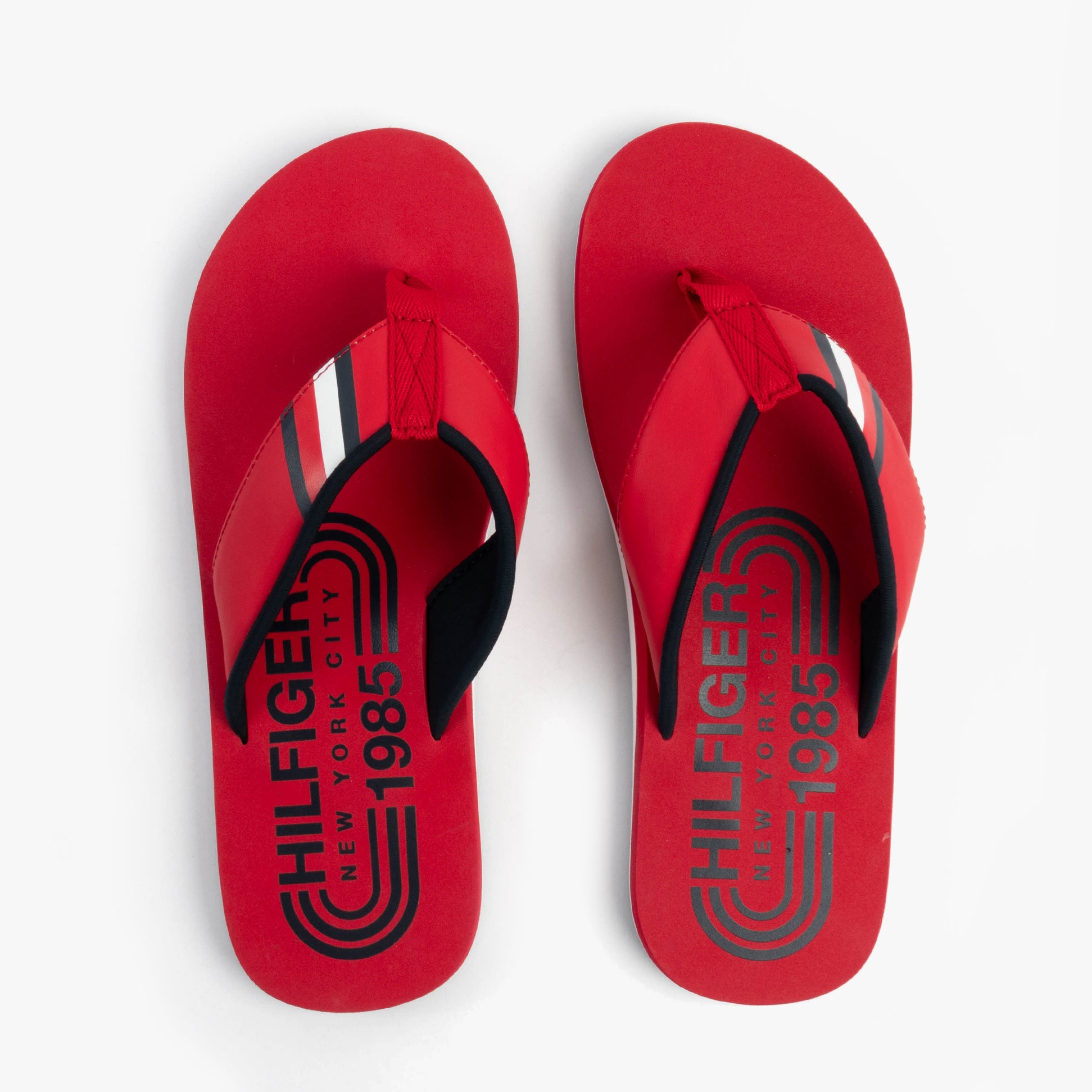 Tommy Hilfiger HILFIGER RWB PADDED Mens Flip Flops Primary Red