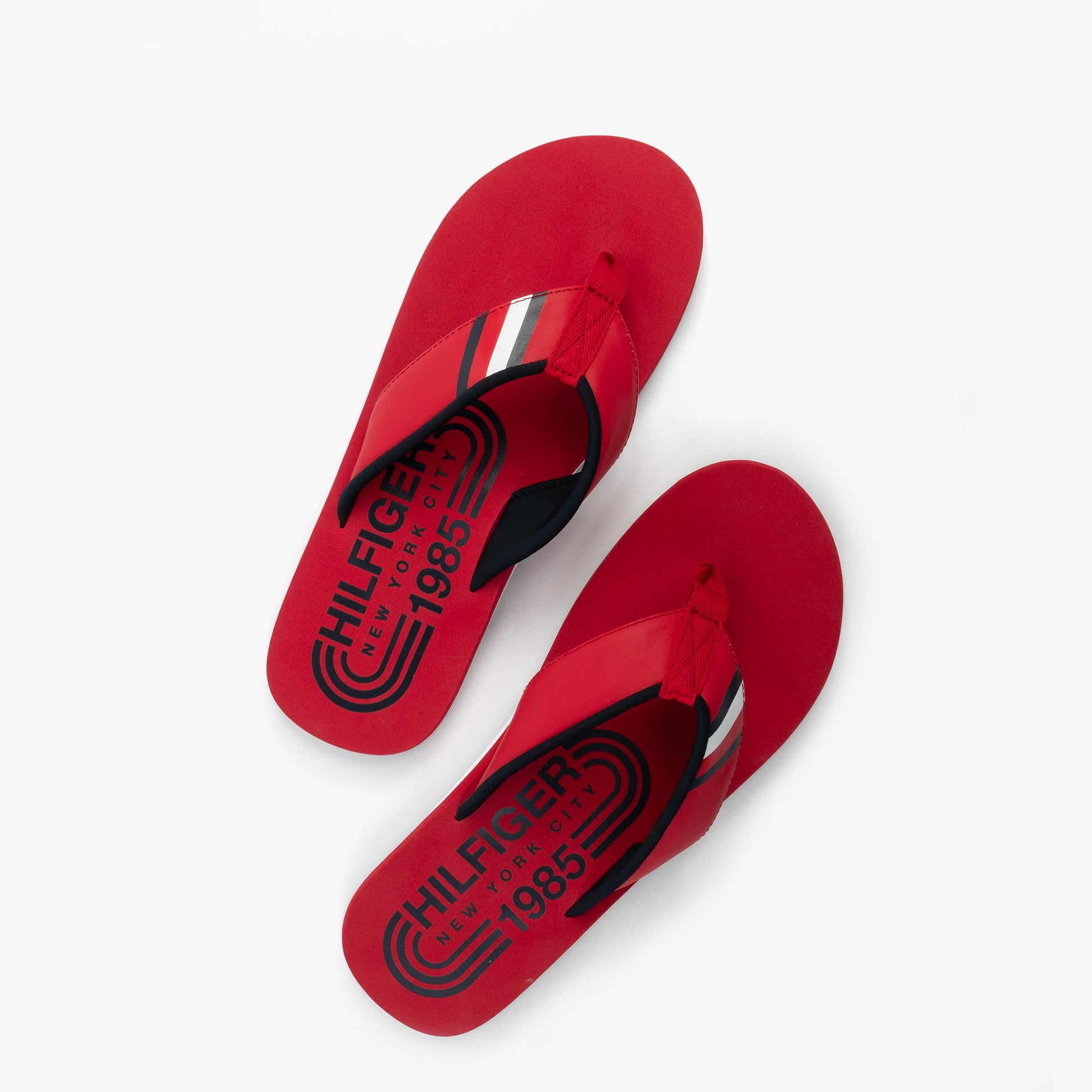 Tommy Hilfiger HILFIGER RWB PADDED Mens Flip Flops Primary Red